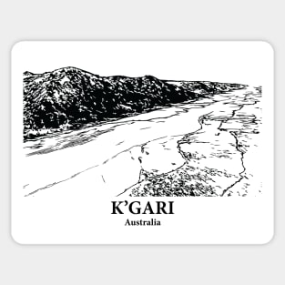 K’gari (Fraser Island) - Australia Sticker